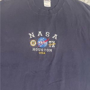 Vintage NASA embroidered Houston Texas T shirt Size XL